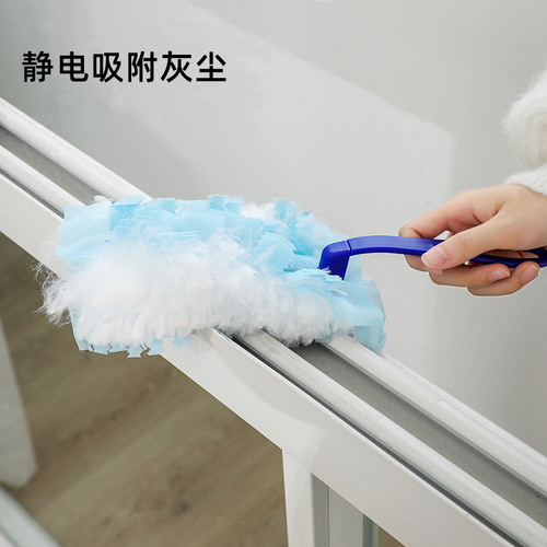 10 pieces of electrostatic dust duster household disposable feather duster cleaning artifact desktop feather duster non-woven dust duster