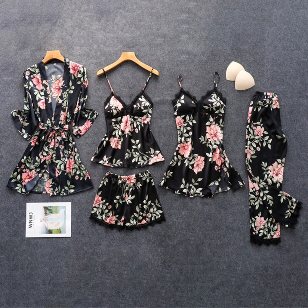 Women's Sexy Leaf Flower Polyester Printing Shorts Sets Pants Sets display picture 1