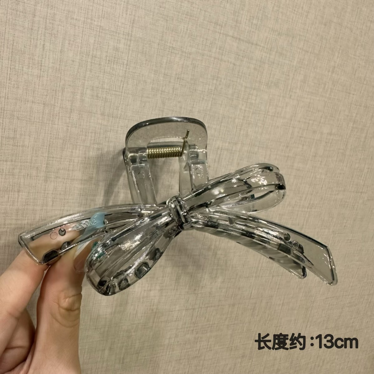 Bow transparent gray-13cm
