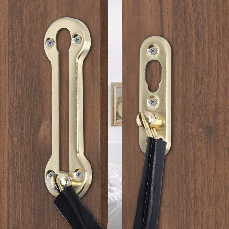 Stainless steel anti-theft chain bold and thickened hotel bedroom door anti-theft chain buckle door lock buckle door bolt wholesale