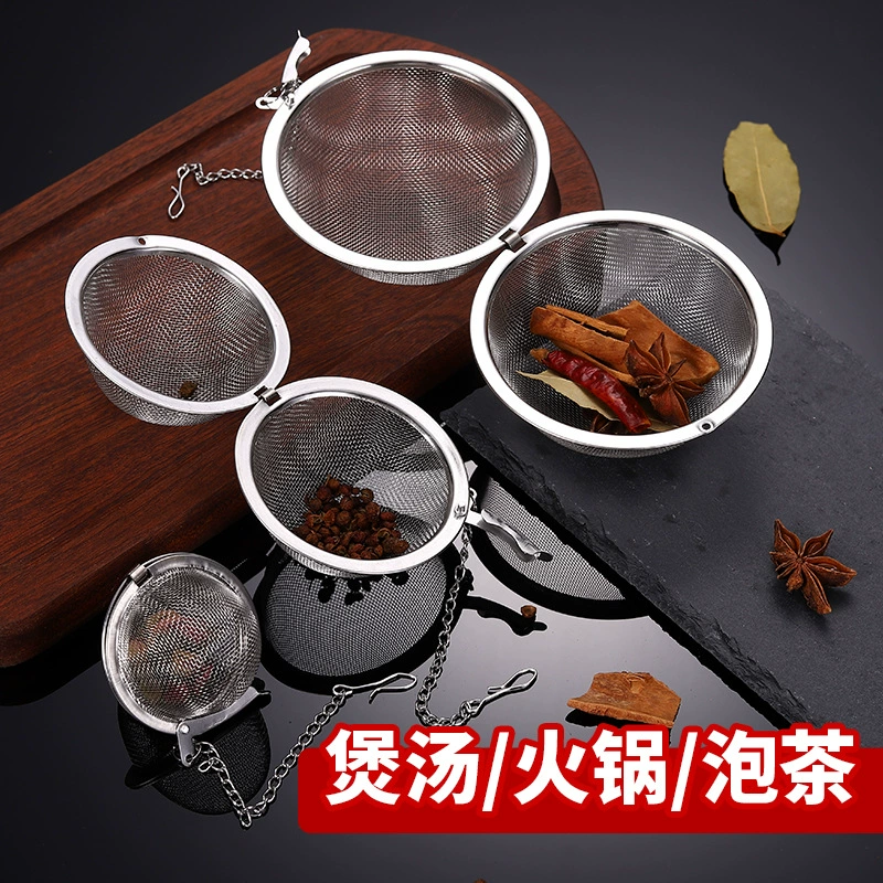 304 из нержавеющей стали приправа мяч Творческий кухня горячий горшок суп рагу специи фильтр ситечко чай чайник оптом