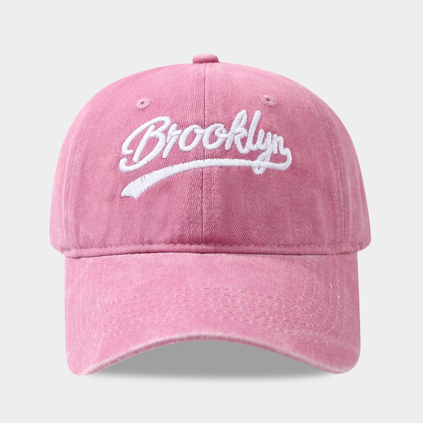 Amazon transfronterizo venta caliente sombrero de turismo al aire libre sombrero de sombrero de sombrero de agua lavado BROOKLYN letras de béisbol marea