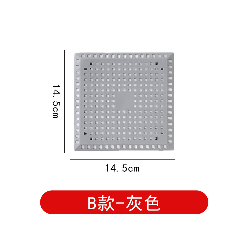 Cubierta de drenaje de piso de silicona desodorante Filtro de fregadero red de alcantarillado antibloqueo Filtro de cabello estera de drenaje de piso Generación de cabello