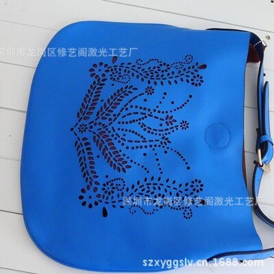 供應真皮激光 PU皮激光 皮包皮袋雕刻皮制錢包手袋挎包沖孔,