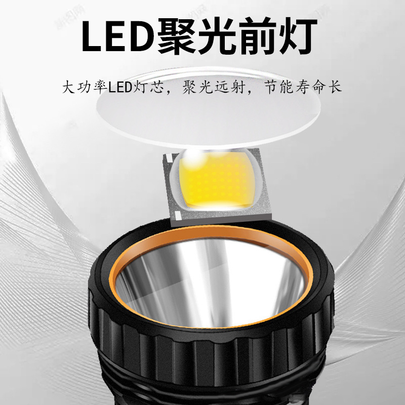 太陽エネルギーの懐中電灯の充電式の老人は丈夫です。|undefined