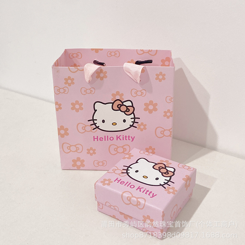 黄金KT猫钥匙扣999足金招财哈喽手机挂坠包包挂件送女友礼物饰品|undefined