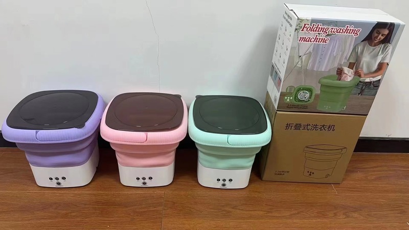 ポータブル折りたたみ洗濯機洗濯一体下着ベビー衣類簡易洗濯機小型超小大学生|undefined