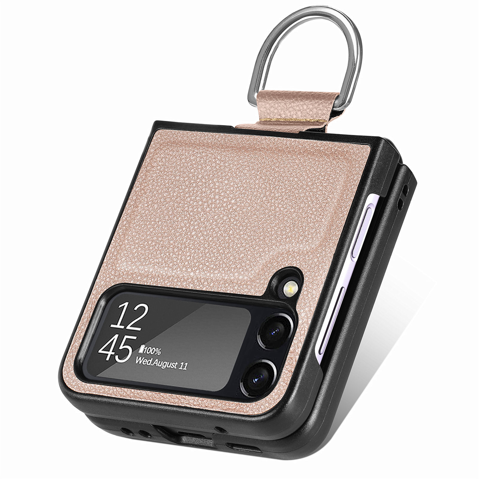Solid Color Pattern Fashion Solid Color Pc Pu Leather Phone Accessories