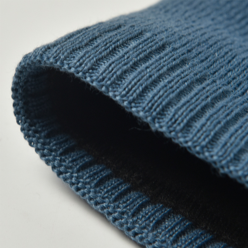 Nuovo cappello lavorato a maglia in rilievo autunnale e invernale, cappello freddo, berretto da skateboard, più cappello di lana caldo in velluto, cappello invernale da ciclismo_voghion.com