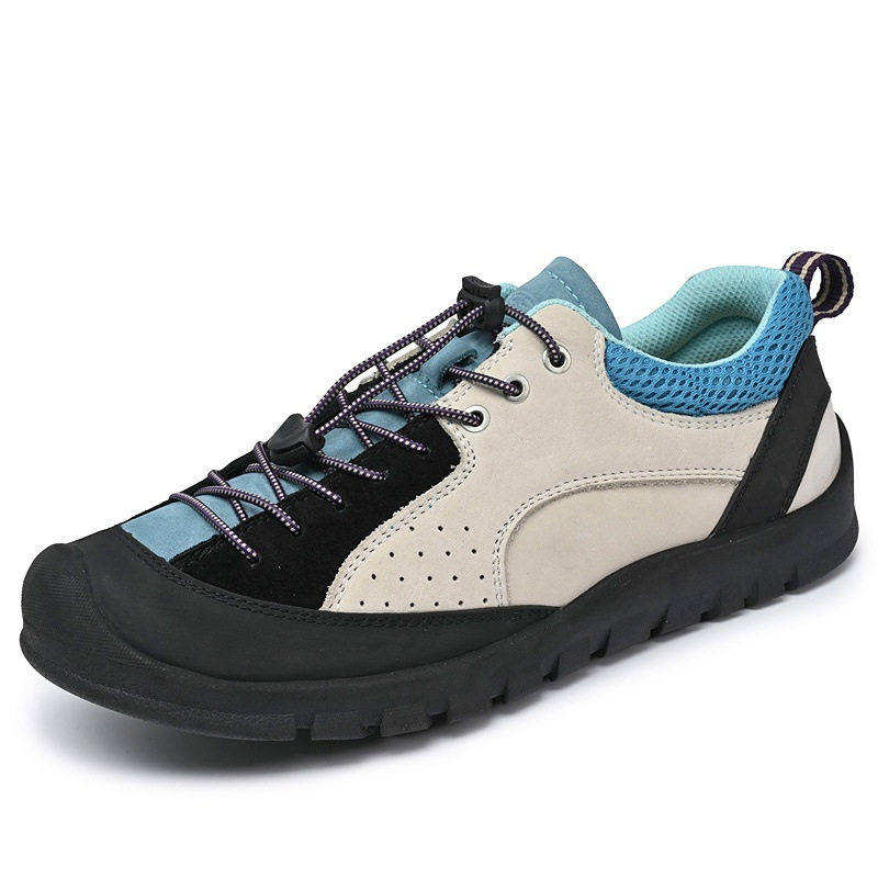 Giày sneaker nữ cổ thấp da lộn mờ phong cách retro đế dày buộc dây — 3679 kaki, 3679 màu hồng, 3679m Trắng và Xanh, 3679m màu trắng và xanh lá cây