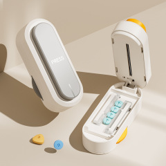 耐切創性ハンドプレス錠剤カッター、1錠2錠カッター、分割ピルボックス、マルチサイズ錠剤に適しています