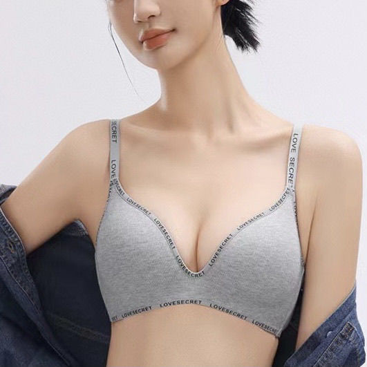 스레드 문자, 심플하고 가볍고 흔적이 없는 속옷, 작은 가슴을 모아서 더 크게 보이게 하고 부드러운 지지력, 여름용 다용도 브라
