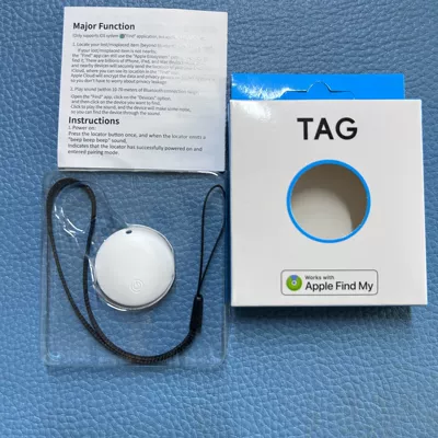 Airtag Tracking Artifact Apple Find Findmy Elderly Anti-Lost Mfi Pet Gps Waterproof Global Locator (GPS Locator) - ak-39-apple-special-white-lanyard