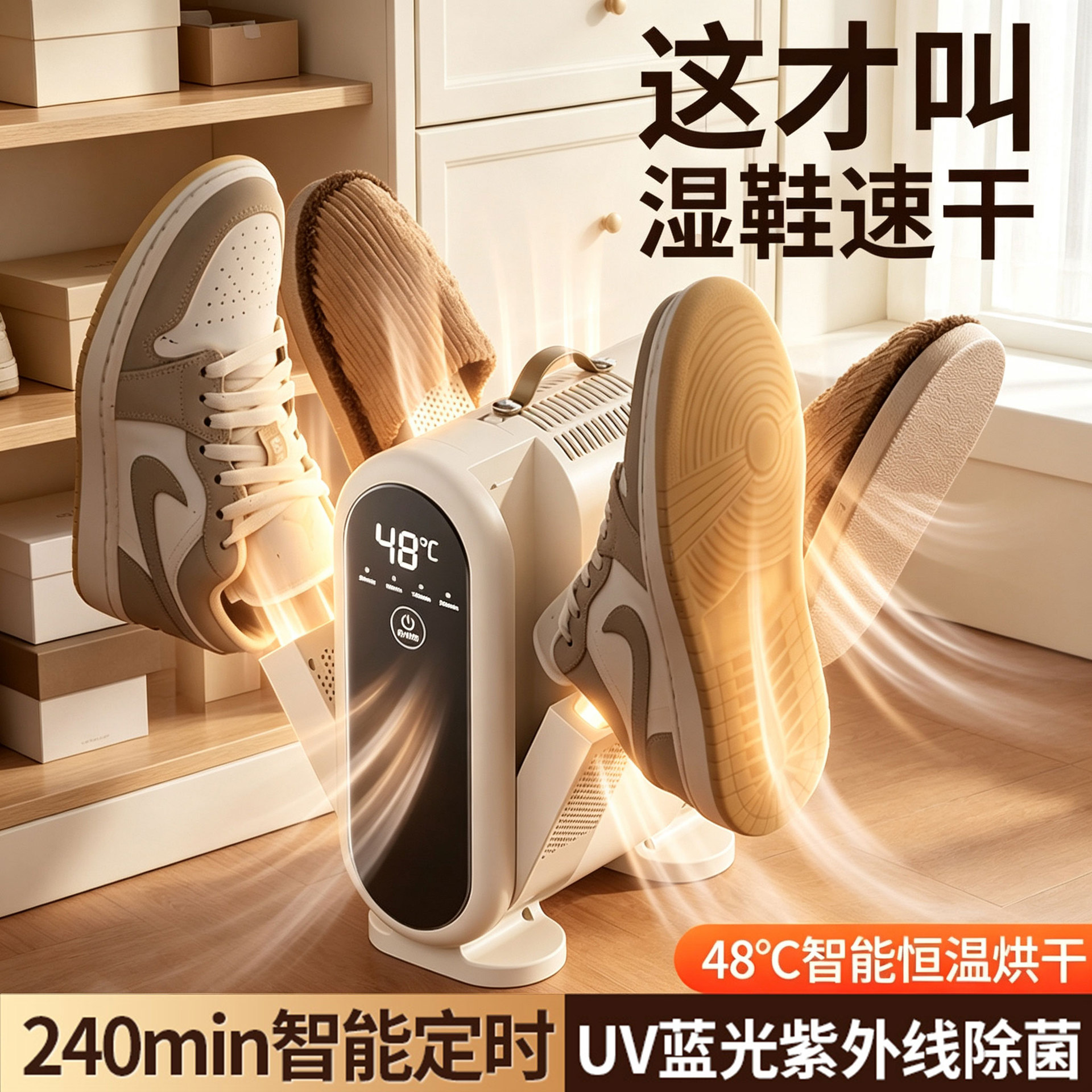 New Sun God shoe dryer, quick-drying shoe dryer, sterilizing and deodorizing, smart timer, dual-purpose for dry and wet shoes, constant temperature dryer