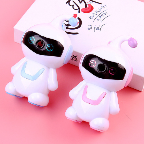 Cartoon Robot Pencil Sharpener Student Learning Supplies Wholesale Stationery Children's Pencil Sharpener Gift Gift