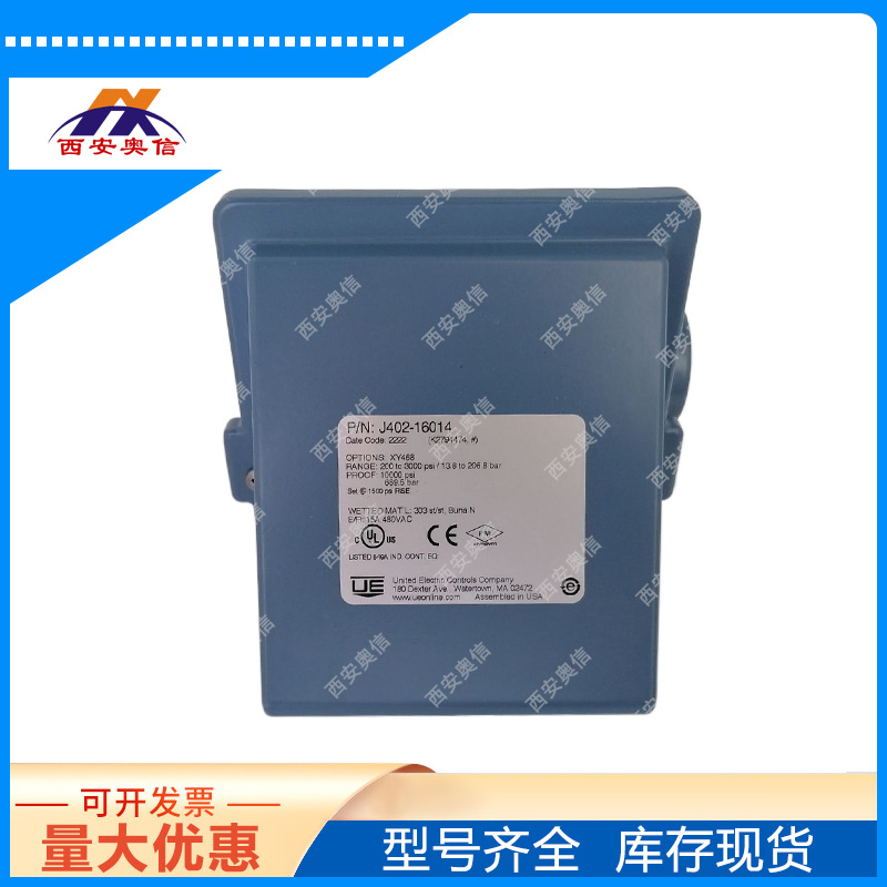 J400-612-M540-XY468压力开关 美国UE代理J402-612-M540 带报关单