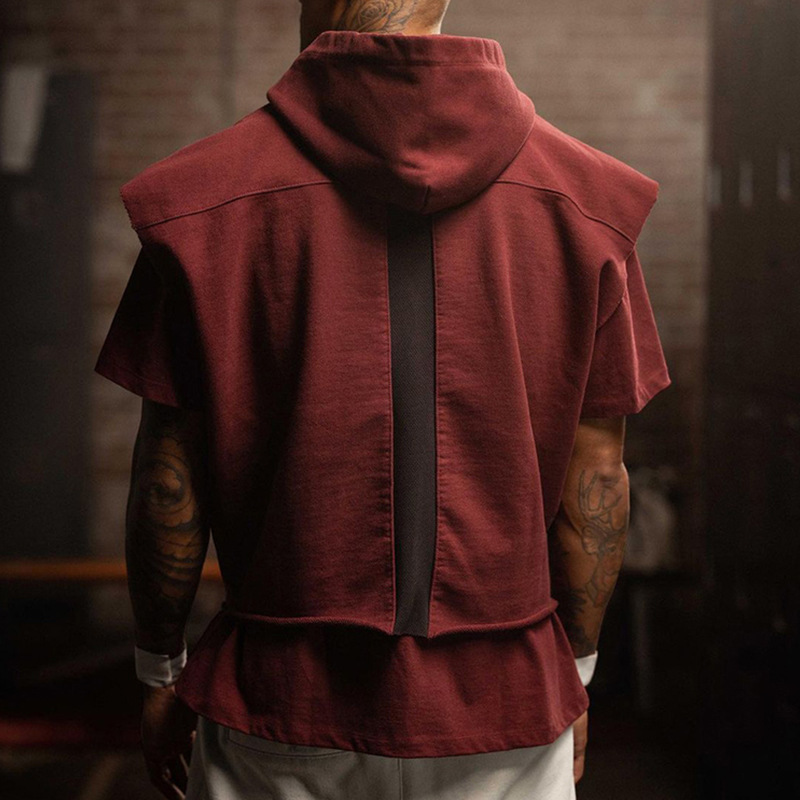 Asrv Spring and Autumn Men's Vest, American Style, Loose Fit, Pullover Hoodie with Multiple Pockets, Sleeveless Top Asrv Spring and Autumn Men's Vest, American Style, Loose Fit, Pullover Hoodie with Multiple Pockets, Sleeveless Top