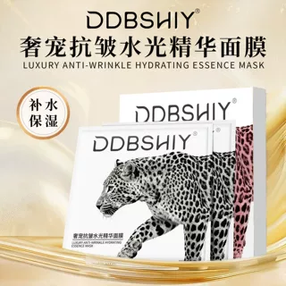 抖音爆款奢宠抗皱水光精华豹子面膜敏感肌修护提拉紧致提亮逆龄