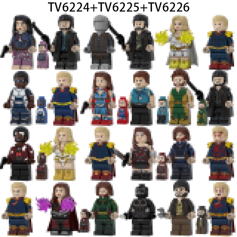 Special Export Product: Bagged Tv6224 Tv6225 Tv6226 Assembled Building Block Figure Toys Special Export Product: Bagged Tv6224 Tv6225 Tv6226 Assembled Building Block Figure Toys