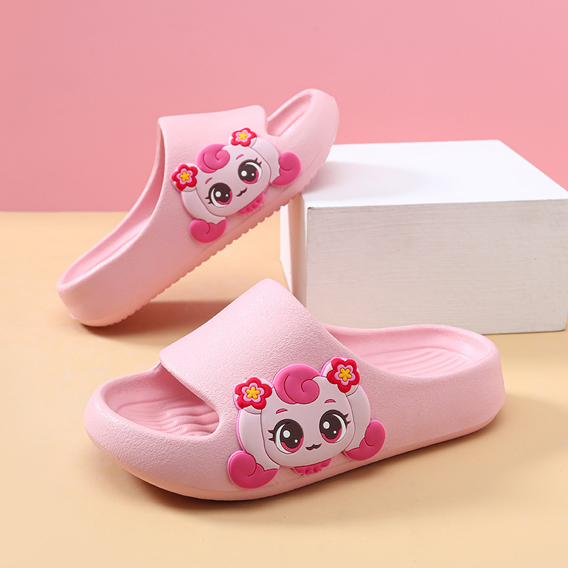 Children's Slippers Girls Summer New Anti-Slip Girls' Slippers Cute Baby Indoor Home Bathing Middle and Older Kidsren