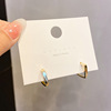 Fashionable design earrings, 2021 years, maxi length, french style, internet celebrity, trend of season, Japanese and Korean