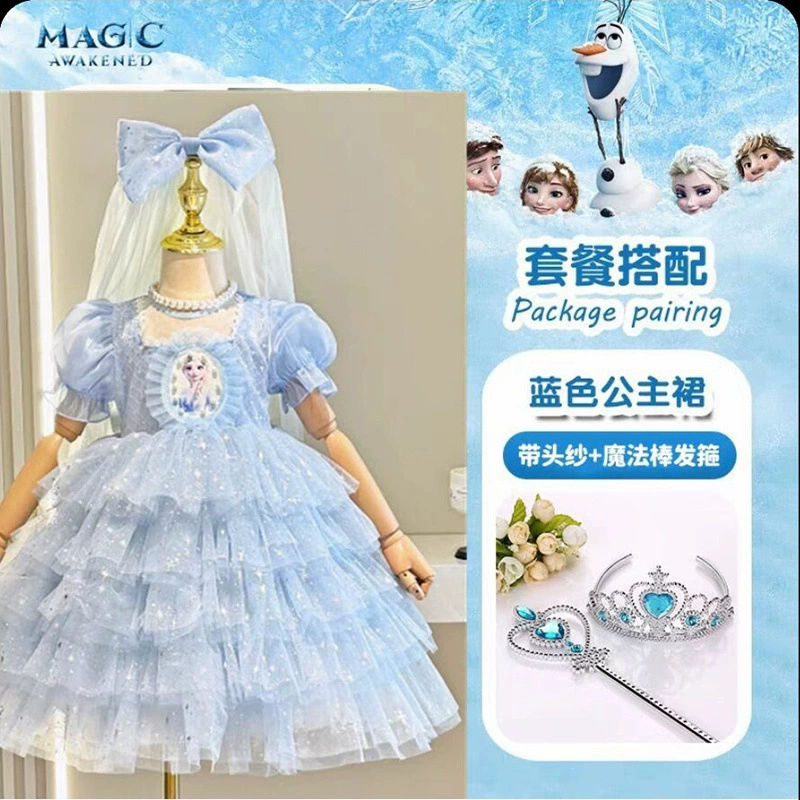 Детское платье для принцессы, «Frozen», западный стиль, подарок на день рождения