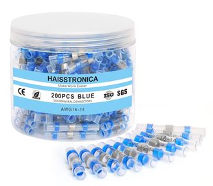 Haisstronica 200Pcs Solder Seal Wire Connector, Waterproof Heat Shrink Butt Connector Suitable