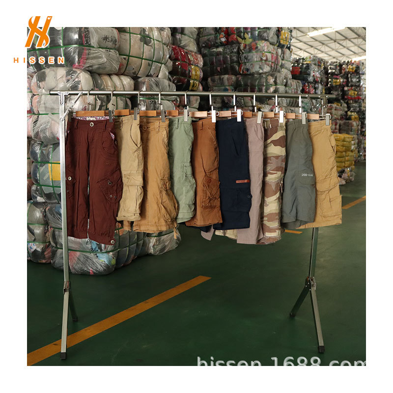 二手衣服旧男装时尚多口袋短裤secondhandshortcargo出口塞内加尔