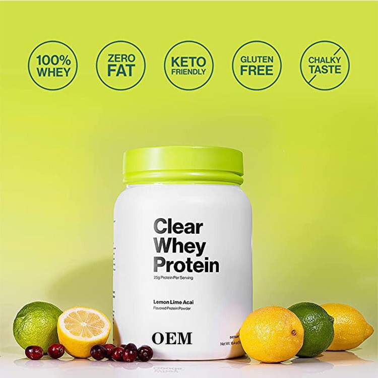 Whey protein isolate powder whey isolate protein powder lemon strawberry flavor cross border supply