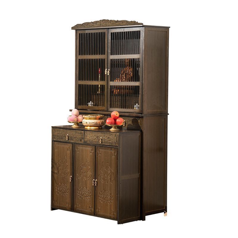 Immortal Niches Home Buddha Table Chinese Style Buddha Hall Living Room Cabinet Vertical Cabinet God Table Guan Gong Ye Home Home Guaranteed Family Niches Cabinet