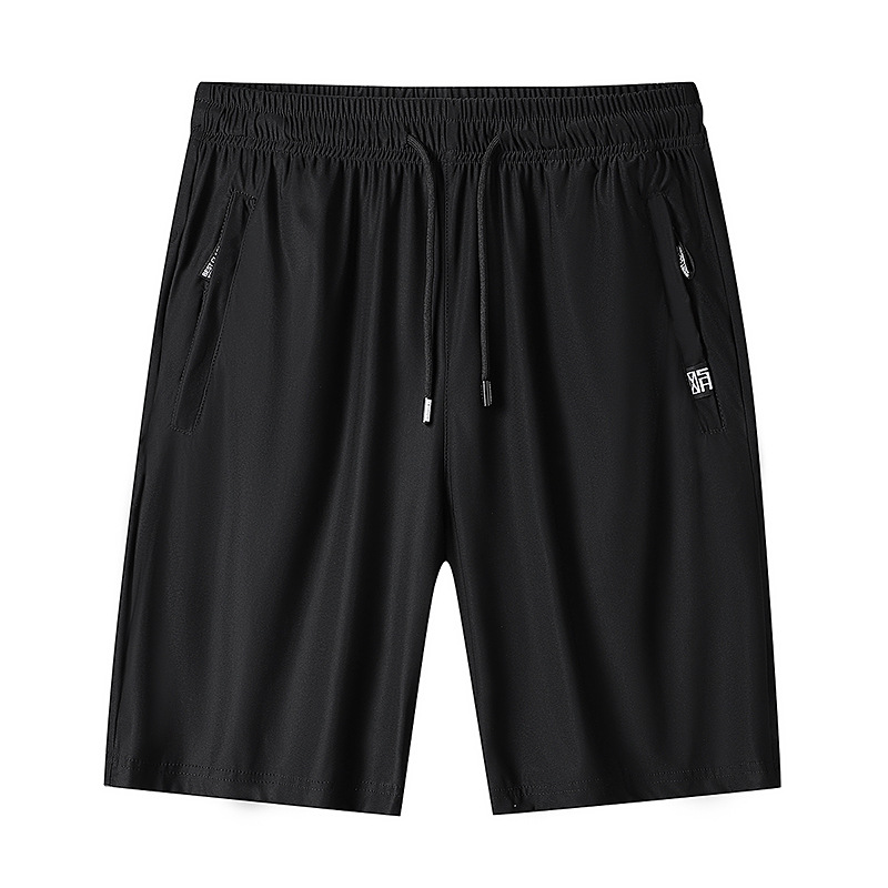 Pantalones Cortos Deportivos de Seda de Hielo para Hombre Secado Rápido y Elásticos