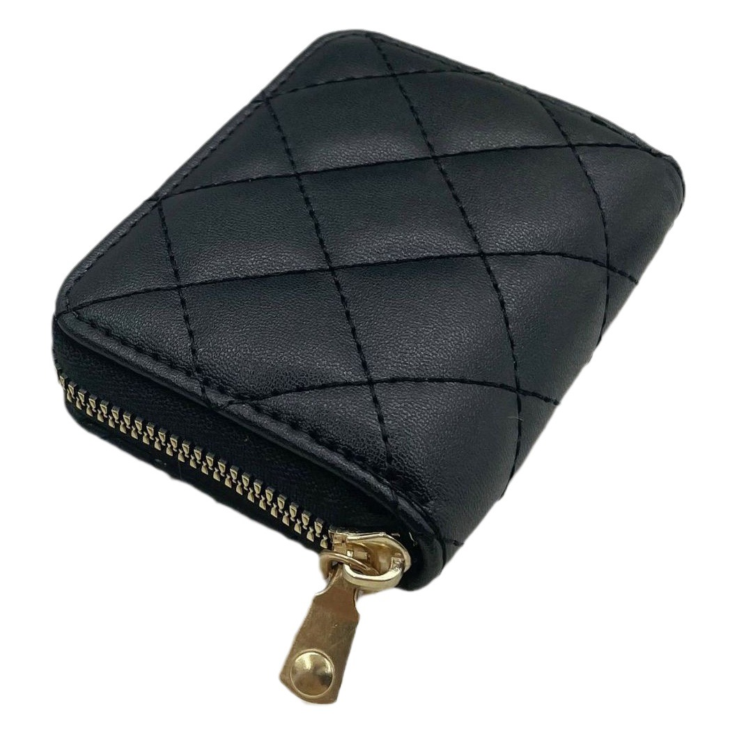 Tarjetero pequeño bordado con diseño rombo, funda protectora de tarjetas para mujer, monedero compacto con 9 ranuras, estilo 2022