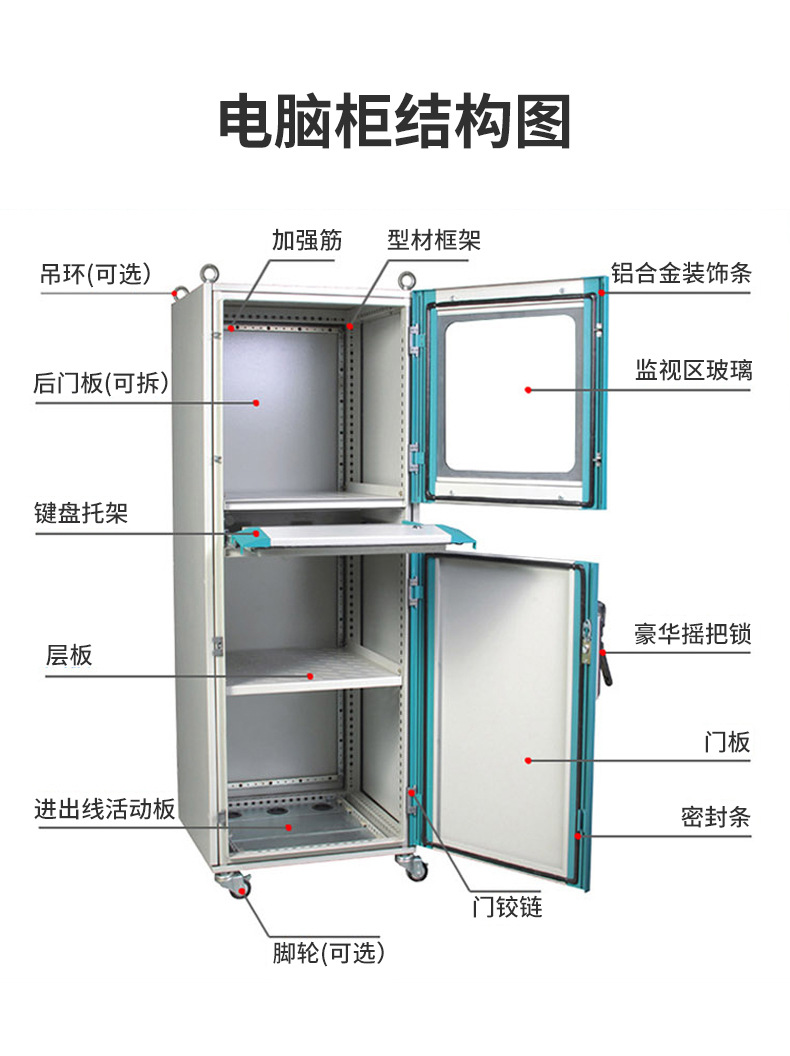 樱兴仿威图PC电脑机柜可移动数控机床工控机柜现货控制箱操作柜-阿里巴巴