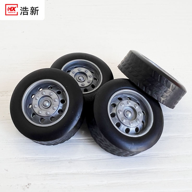 小轮子 塑料 30mm玩具车轮子新料包注包胶多色现货供应塑料轮子