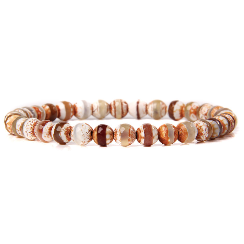 18g Weight Bracelets Classification Natural Stone Chain Material 1 Piece Quantity Holiday, Daily Occasion natural stone Material Round Pattern Unisex Gender Beaded Design Casual, Simple Style Style Casual Simple Style Round Natural Stone Wholesale Bracelets 11