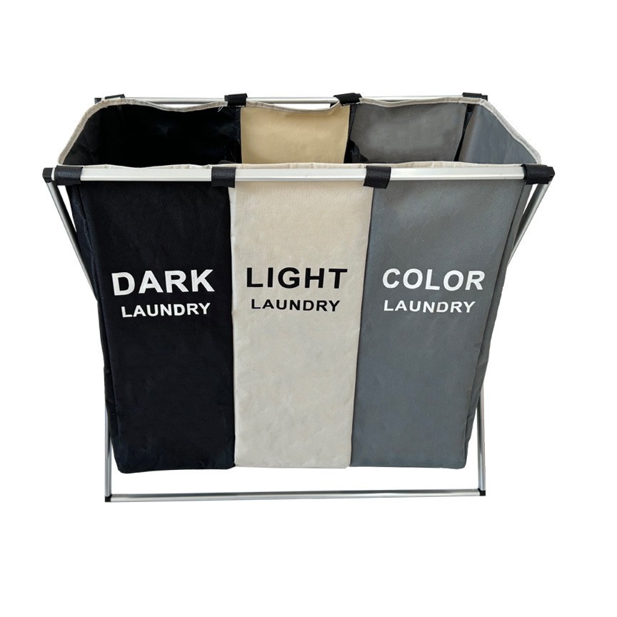 Bolsa de lavandería de tela Oxford - Transfronteriza (Amazon), tamaño grande, canasta de ropa sucia, plegable, con asa de espuma, también para almacenar juguetes, portátil