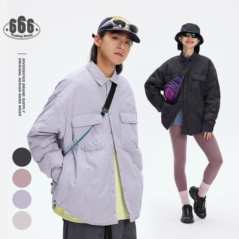 Special Clearance Sale: Winter Lightweight down Jacket for Men and Women, Loose Fit, Quilted down Shirt, Warm Coat Y4272 Special Clearance Sale: Winter Lightweight down Jacket for Men and Women, Loose Fit, Quilted down Shirt, Warm Coat Y4272