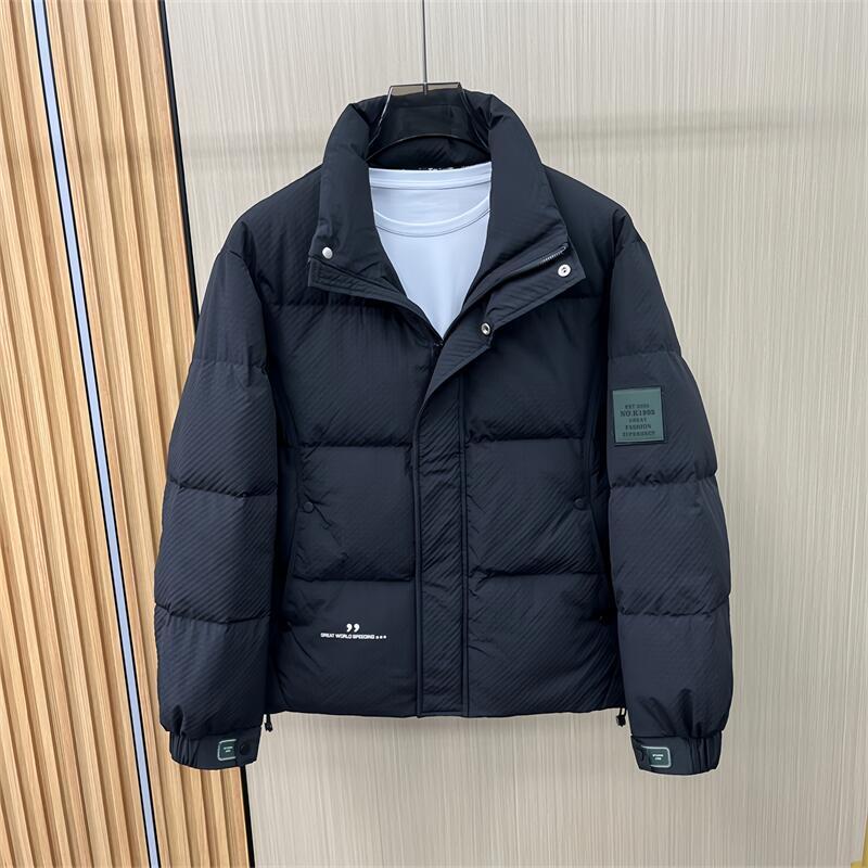 (New National Standard 50% Down) New Men's Down Jacket, Thickened, Warm, Casual, Stand Collar, High Quality