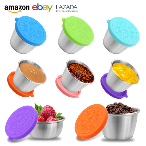Cross-border 304 stainless steel dipping sauce plate 50/70ML sauce cup with lid leak-proof salad sauce container dipping sauce dish