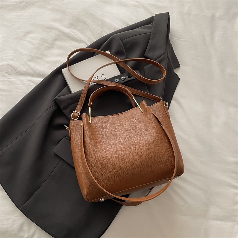 Retro Beutel Schultertasche Für Damen Herbst Einfache Umhängetasche_voghion.com