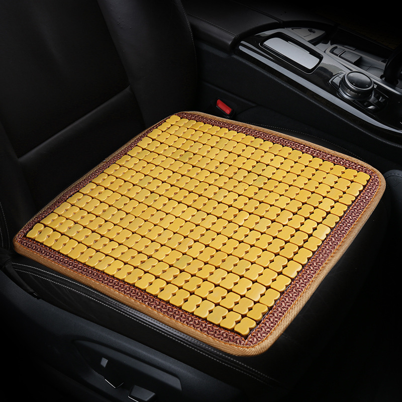 Summer car seat cushion bamboo pad summer mahjong mat small car five bamboo three-piece set rear universal
