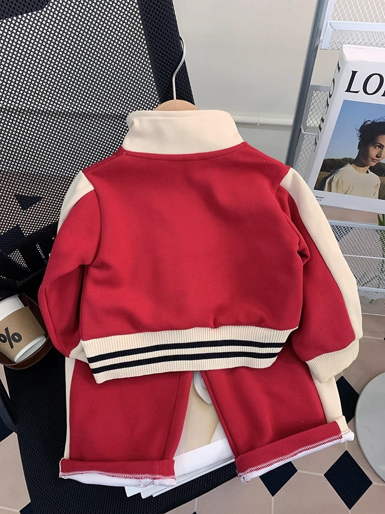 Ensemble de sport tendance pour filles, costume de Baseball décontracté pour petites filles, nouvelle collection printemps et automne 2023_voghion.com