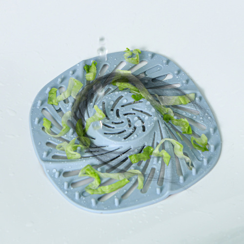 Kitchen Water Filter Sink Drain Hair Strainer Bathroom Silicone Hair Blockage Prevention Suction Cup Drain Cover 