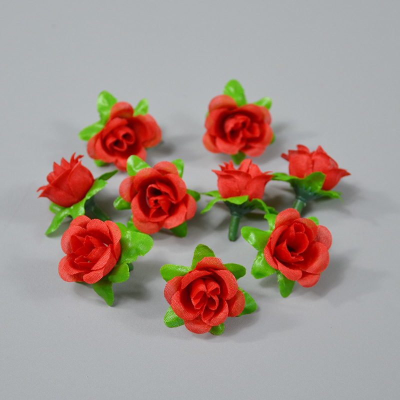 Simulation rose tea rose head flower ball DIY making flower ring…