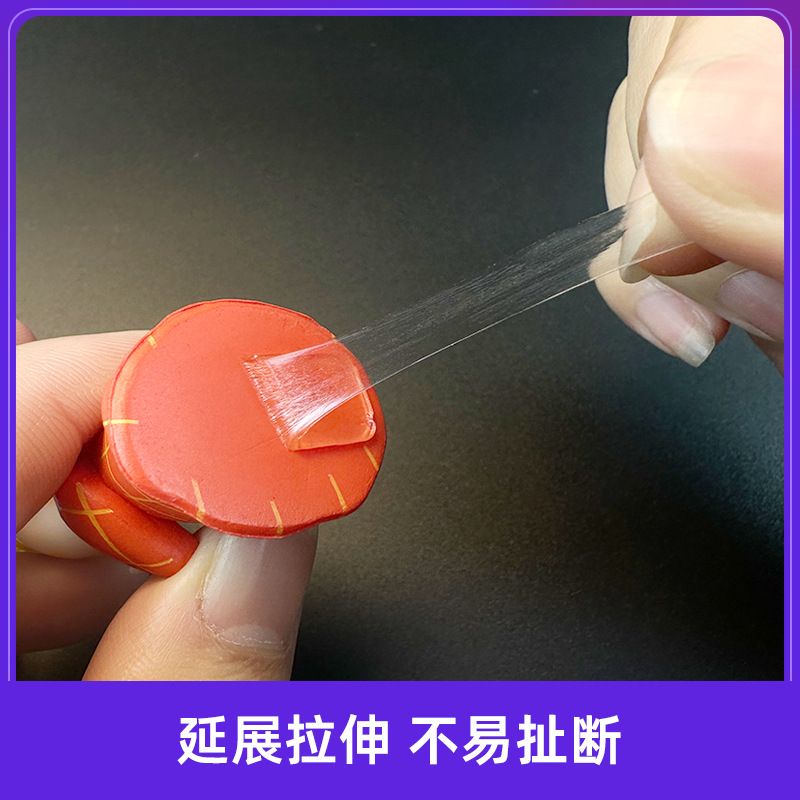 Fuerte caja ciega pegatinas de pie transparente acrílico adhesivo de doble cara burbuja mate ronda dispensación hecha a mano no vertido adhesivo al por mayor