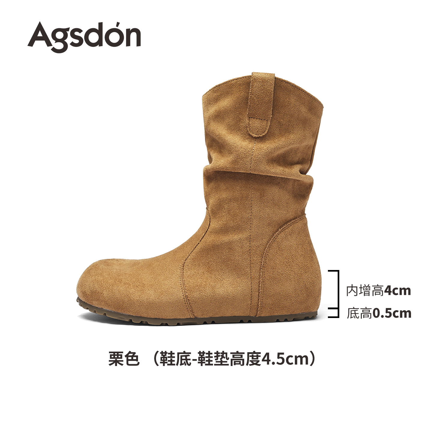 Botas de montaje de leones antiguas para mujeres 2025 nuevas botas de invierno Meirard pliegue Bocken no más altas que la rodilla