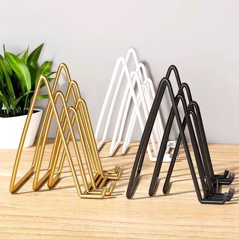 Household photo frame, picture stand, picture frame, flat ornament decorative stand, ceramic disc holder, clock display support stand
