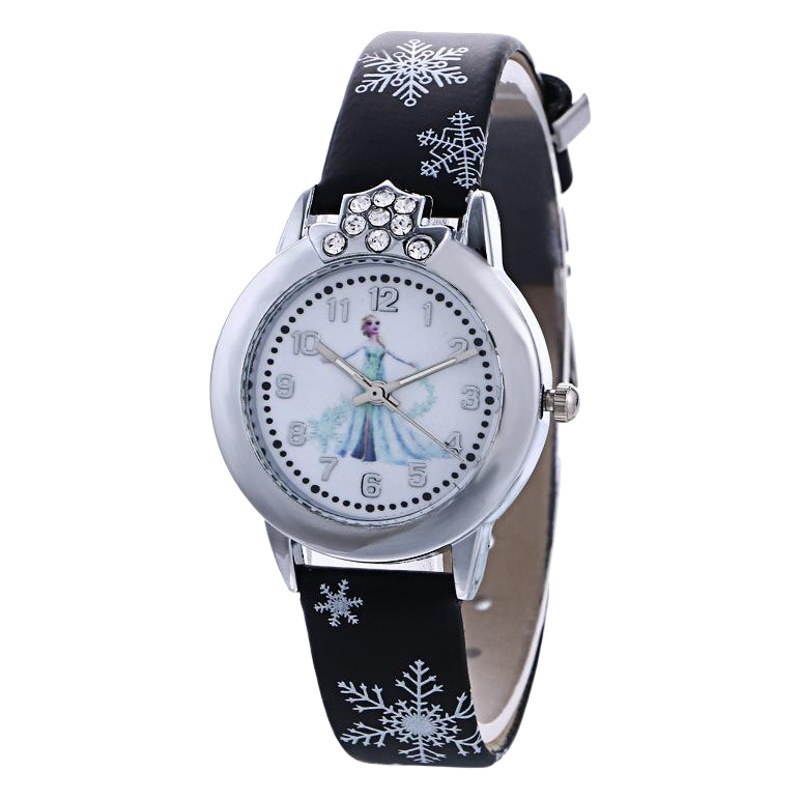 Reloj de Moda para Mujer con Diseño de Dibujos Animados de Frozen, Reloj de Cuarzo con Correa de Dibujos Animados para Estudiantes image 1