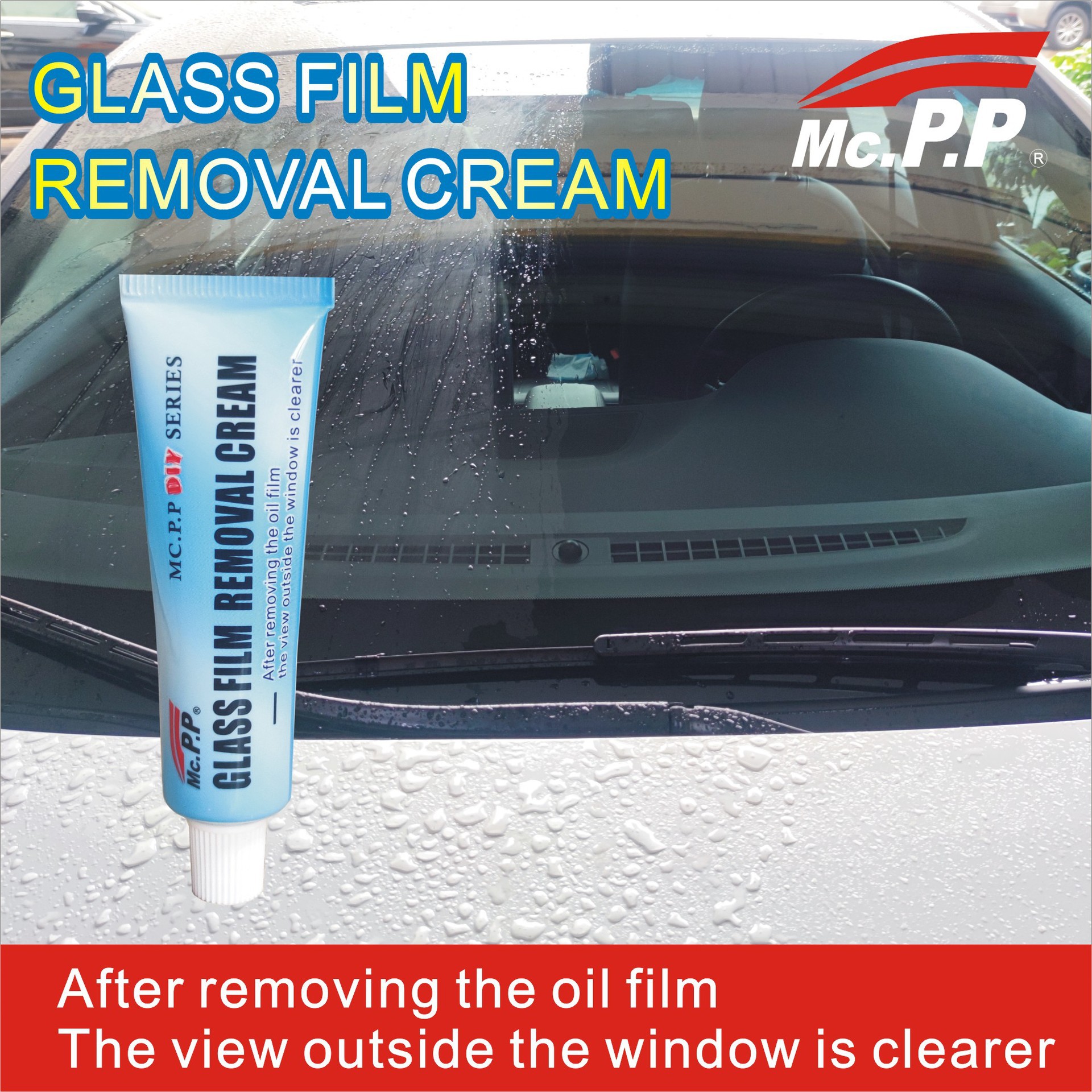Easy Color Glass Oil Film Cleaner, Car Glass Water, Anti-Fog Agent, Cleaning and Washing, Oil Stain Removal, Utility, Wiper Fluid