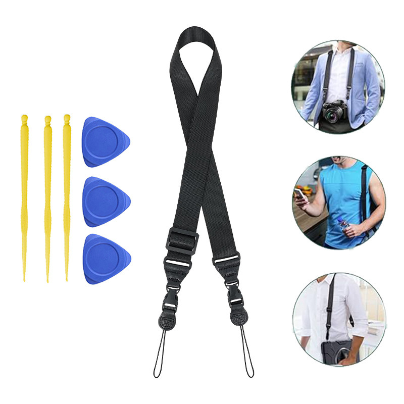 DIY adjustable shoulder strap strap nylon neck strap computer camera tablet bag strap mobile phone protective case lanyard